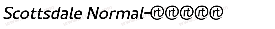 Scottsdale Normal字体转换